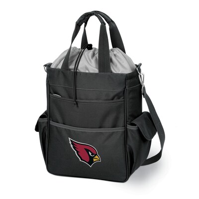 Picnic Time® NFL Licensed Activo Arizona Cardinals Digital Print Polyester Cooler Tote, Black