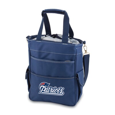 Picnic Time® NFL Licensed Activo New England Patriots Digital Print Polyester Cooler Tote, Navy