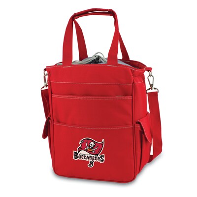 Picnic Time® NFL Licensed Activo Tampa Bay Buccaneers Digital Print Polyester Cooler Tote, Red