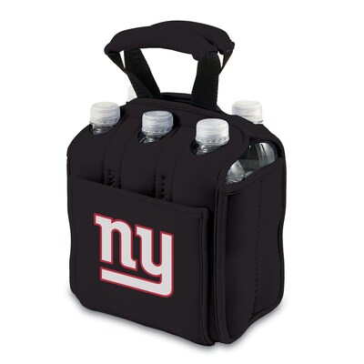 Picnic Time® NFL Licensed Six Pack New York Giants Digital Print Neoprene Cooler Tote, Black