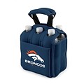 Picnic Time® NFL Licensed Six Pack Denver Broncos Digital Print Neoprene Cooler Tote, Navy