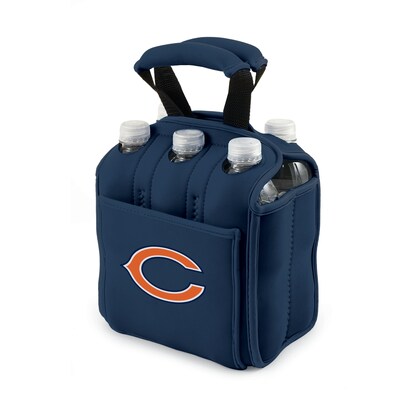 Picnic Time® NFL Licensed Six Pack Chicago Bears Digital Print Neoprene Cooler Tote, Navy