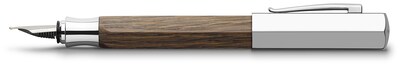 Faber-Castell Ondoro Fountain Pen, Medium Nib, Smoked Oak Wood
