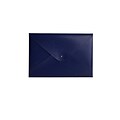 Paperthinks® Recycled Leather File Folder, Blue Shiny