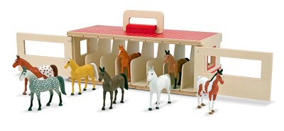 Melissa & Doug® Take-Along Show-Horse Stable Play Set