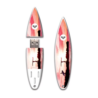 EP Memory Roxy Pink Sunset Surfdrive RXSURFPS16G USB 2.0 Flash Drive, Multicolor