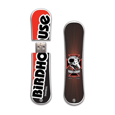 Action Sport Birdhouse Snow Red Skull 16GB USB 2.0 Flash Drive (BH-SNWTHRS/16GB)