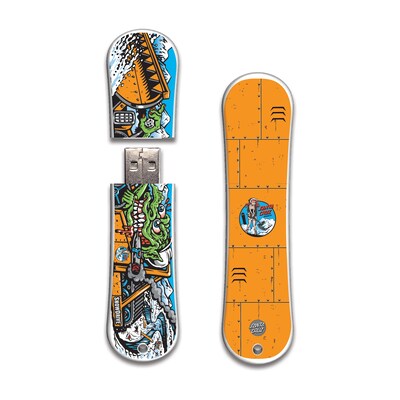 Action Sport Santa Cruz Snow Trailblazer 16GB USB 2.0 Flash Drive (SC-SNOWTB/16GB)