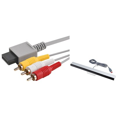 Insten® 676679 2 Piece Game Cable Bundle For Nintendo Wii/Wii U