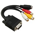 Insten® VGA to S-Video/3 RCA Male/Female Adapter