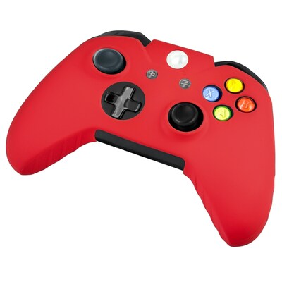 Insten® Silicone Skin Case For Microsoft Xbox One Controller, Red