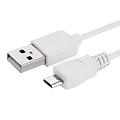 Insten® 6 Micro USB A/B 2-in-1 Cable, White