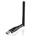 Insten® 150 m Mini USB WiFi Wireless LAN Adapter With Antenna, Black
