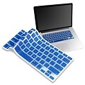 Insten® Keyboard Skin Shield For 13 Apple MacBook Pro White/Pro Series, Dark Blue