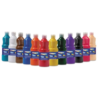 Handy Art Acrylic Paint, 16 Oz, Assorted Colors, Pack Of 12 Bottles