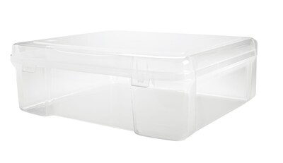 Iris 24 Qt. Latching Lid Scrapbook Case Clear 4/Pack (150780)