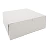 Southern Champion Tray White Paperboard Lock Corner Bakery Box, 4 x 10 x 10, 100/Pack