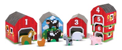 Melissa & Doug® Nesting, Sorting Barns and Animals