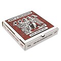 Pizza Box B-Flute Kraft Pizza Box, White, 2 1/2(H) x 14(W) x 14(D), 50/Pack