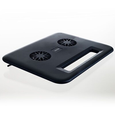 Kinyo® Compact Laptop Cooling Pad With USB Dual Fan, 1/2"(H) x 12"(W) x 9 1/2"(D)