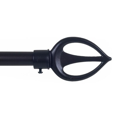 Lavish Home 3/4 Spear Curtain Rod, Rubbed Bronze