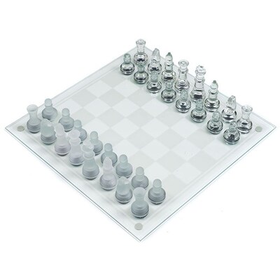 Trademark Games™ Deluxe Glass Chess Set