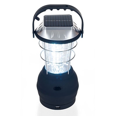 Whetstone™ 36 LED Solar and Dynamo Powered Camping Lantern, Black