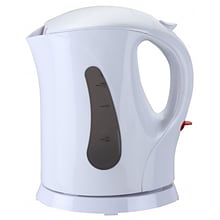 Brentwood® 1 Litre Cordless Plastic Tea Kettle; White