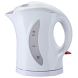Brentwood® 1.7 Litre Cordless Plastic Tea Kettle; White