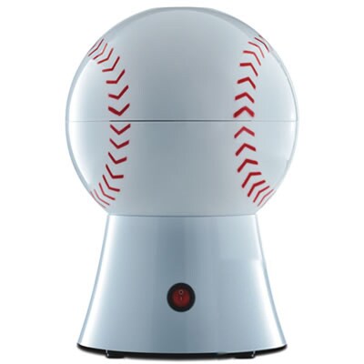 Brentwood 1200 W Baseball Popcorn Maker; White