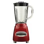 Brentwood® 12 Speed Blender With 1.25 Litre Glass Jar; Red