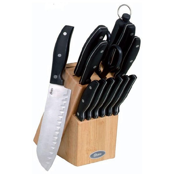 Oster Winsted 22 Piece Cutlery Set, Black