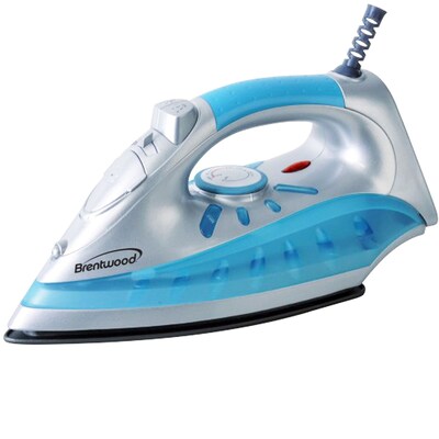 Brentwood 1200 W Non-Stick Steam/Dry/Spray Iron; Silver