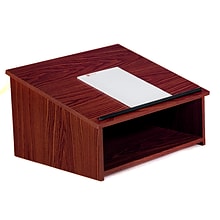 Oklahoma Sound® 13 3/4H x 23 3/4W x 19 7/8D MDF Table Top Lectern, Mahogany