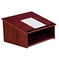 Oklahoma Sound® 13 3/4"H x 23 3/4"W x 19 7/8"D MDF Table Top Lectern, Mahogany