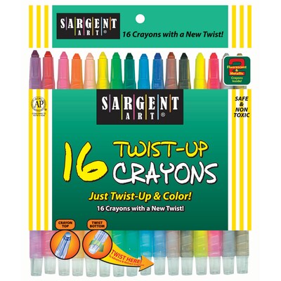 Sargent Art® Twist Up Crayons, 16/Pack