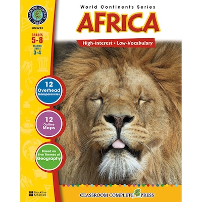 Classroom Complete Press World Continents Series Africa Resource Book; Grades 5 - 8