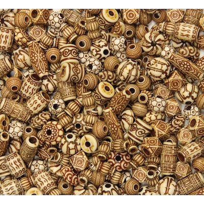 Chenille Kraft® 8 oz. Mixed Bone Beads, Assorted, 54/Pack