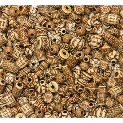 Chenille Kraft® 8 oz. Mixed Bone Beads, Assorted, 54/Pack