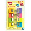 Clip-Rite Binder Tabs With X-Small Clips; Assorted, 8/Pack