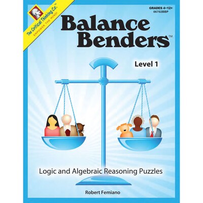 The Critical Thinking Co™ Balance Benders™ Level 1 Book, Grades 4 - 12