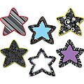 Creative Teaching Press® 6 Designer Cut-Outs, Black and White Stars, 36/Pack