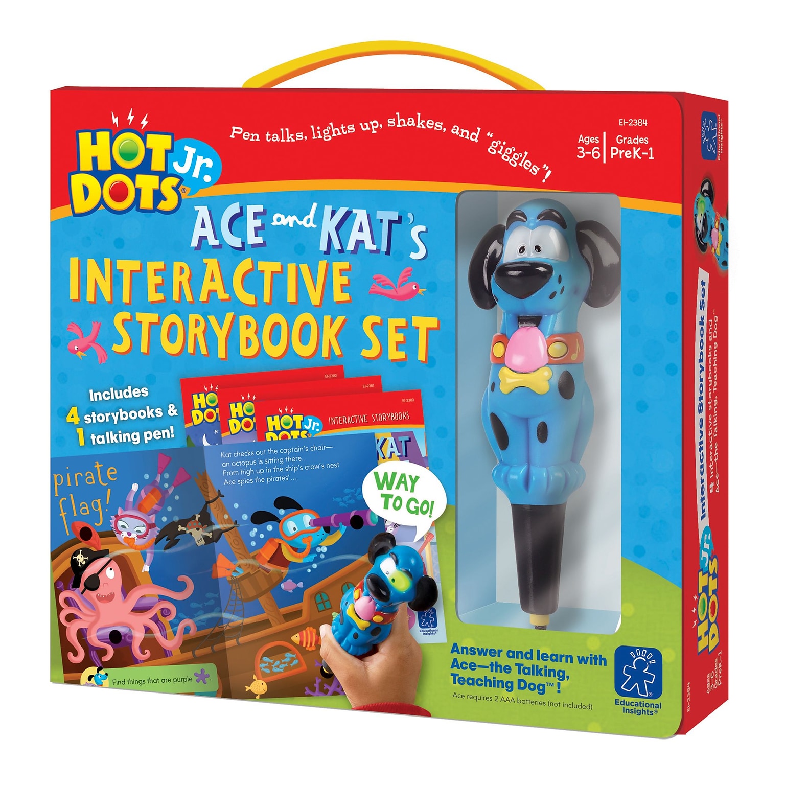 Educational Insights Hot Dots Jr. Book & Pen Set, 4/Set (2384)