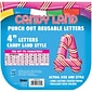 Eureka® Candy Land™ 4" Peppermint Stripes Deco Letters, Pink