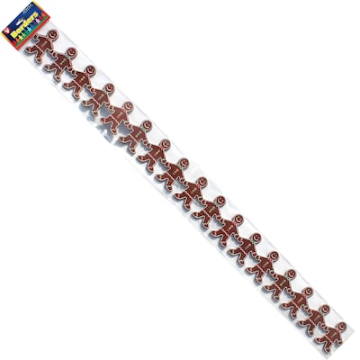 Hygloss Grade Toddler - 12 Gingerbread Men Classroom Border, Brown, 12/Pack