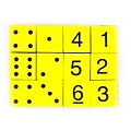 Koplow Games Yellow 16 mm Foam Spot and Number Dice, 12/Pack