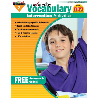 Newmark Learning "Everyday Vocabulary Intervention" Activity Book, Grade 3 (NL-0160)