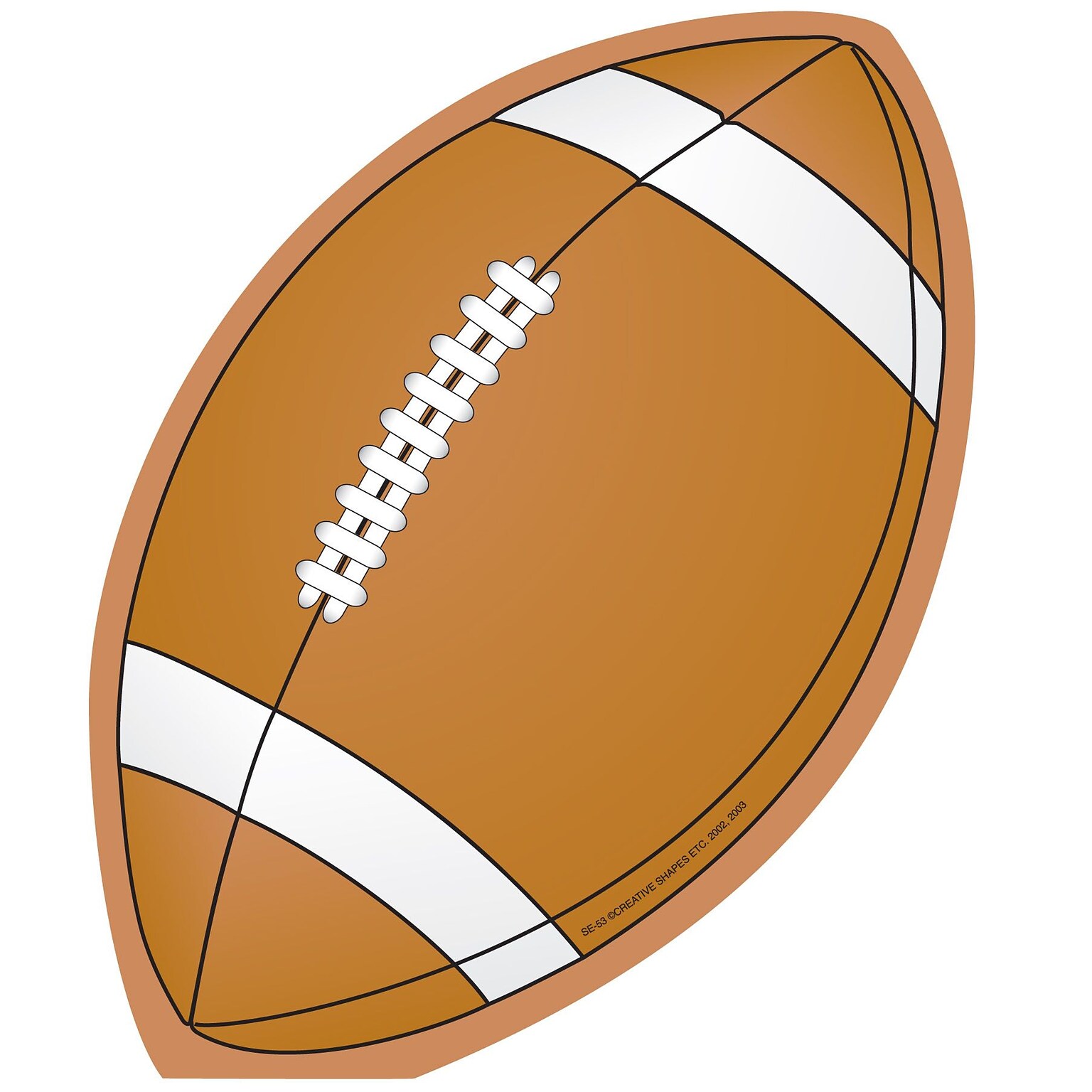 Creative Shapes 5 x 7 Large Notepad, Football
