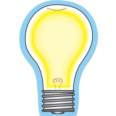 Creative Shapes™ 5" x 7" Large Notepad, Light Bulb