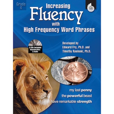 Shell Education Increasing Fluency With High Frequency Word Phrases Book, Grade 4